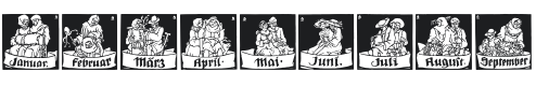 Monats Vignetten 1 Font Preview