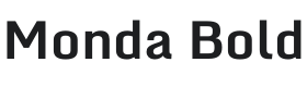 Monda Bold Font Preview