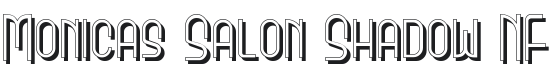 Monicas Salon Shadow NF Font Preview