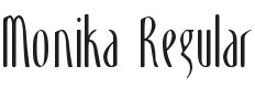 Monika Font Preview