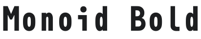 Monoid Bold Font Preview