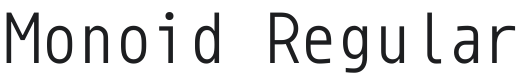 Monoid Font Preview