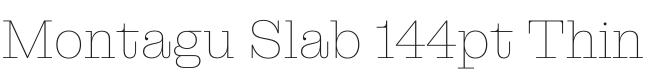 Montagu Slab 144pt Thin Font Preview