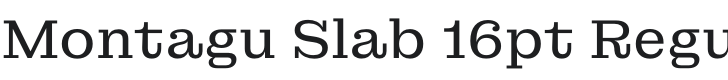 Montagu Slab Font Preview
