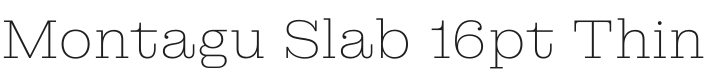 Montagu Slab 16pt Thin Font Preview