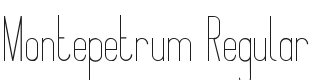 Montepetrum Font Preview