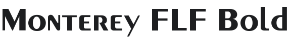 Monterey FLF-Bold Font Preview