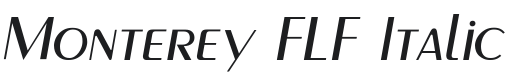 Monterey FLF-Italic Font Preview