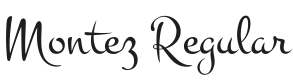 Montez Font Preview