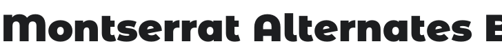 Montserrat Alternates Black Font Preview