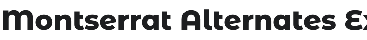 Montserrat Alternates ExtraBold Font Preview