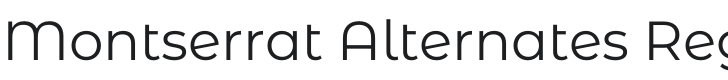 Montserrat Alternates Font Preview