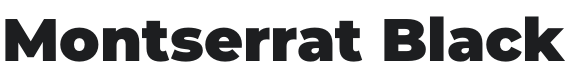 Montserrat Black Font Preview