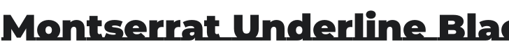Montserrat Underline Black Font Preview