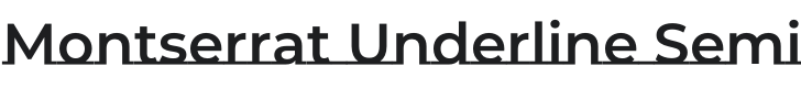 Montserrat Underline SemiBold Font Preview