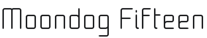 Moondog Fifteen Font Preview
