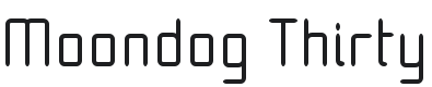 Moondog Thirty Font Preview