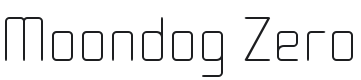 Moondog Font Preview