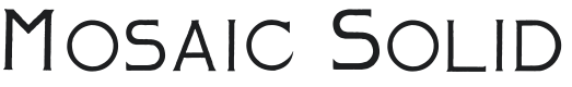 Mosaic Solid Font Preview