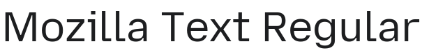 Mozilla Text Font Preview