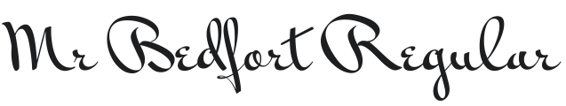 Mr Bedfort Font Preview