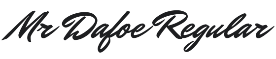 Mr Dafoe Font Preview