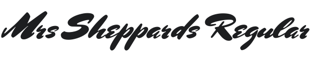 Mrs Sheppards Font Preview