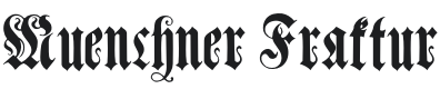 Muenchner Fraktur Font Preview