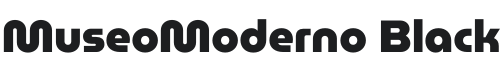 MuseoModerno Black Font Preview