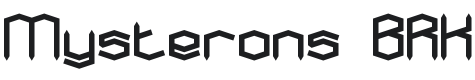 Mysterons Font Preview