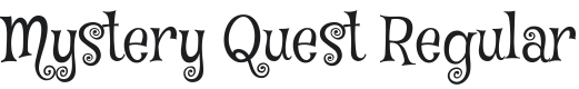 Mystery Quest Font Preview