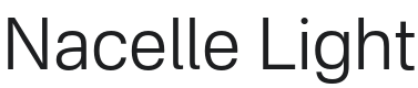 Nacelle Light Font Preview