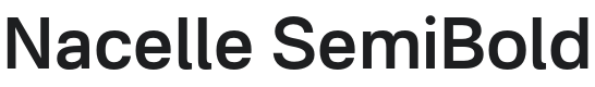 Nacelle SemiBold Font Preview