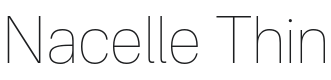 Nacelle Thin Font Preview
