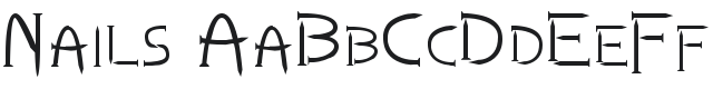 Nails Font Preview