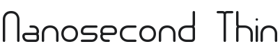 Nanosecond Font Preview