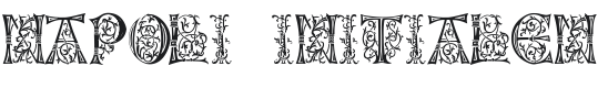 Napoli Initialen Font Preview