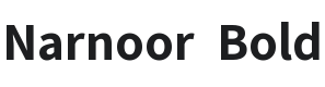 Narnoor Bold Font Preview