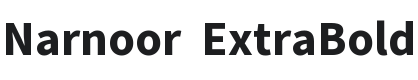 Narnoor ExtraBold Font Preview