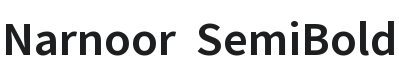Narnoor SemiBold Font Preview