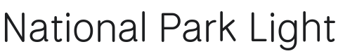National Park Light Font Preview