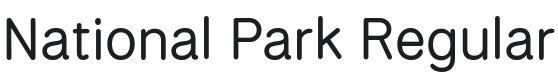 National Park Font Preview