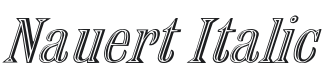Nauert Italic Font Preview