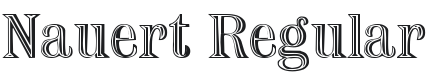 Nauert Font Preview