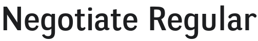 Negotiate Font Preview