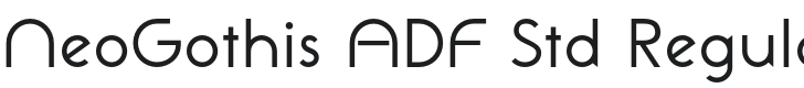 NeoGothis ADF Std Font Preview