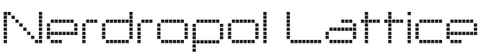 Nerdropol Font Preview