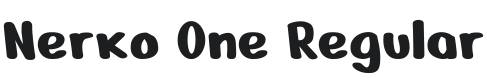 Nerko One Font Preview