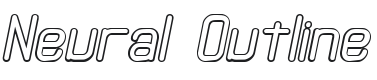 Neural Outline (BRK) Font Preview
