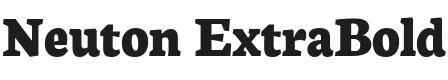 Neuton ExtraBold Font Preview